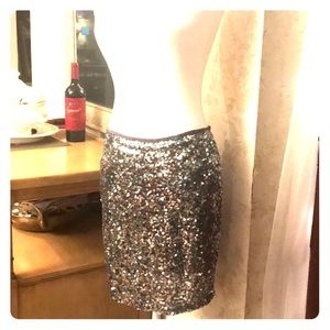 White House Black Market Sparkle mini skirt